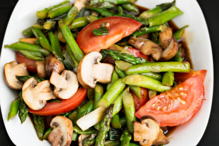 Asparagus Tomato Stir Fry