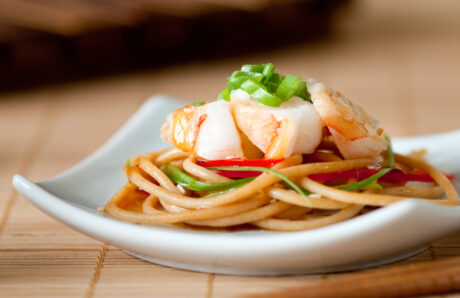 Soba Noodle and Shrimp Appetizer