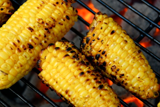 barbecue grilled corn on the cob