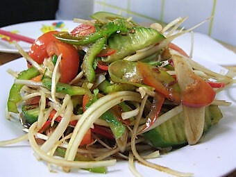 spicy-hot cold noodle salad recipe