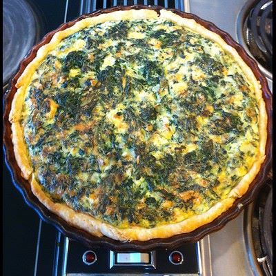 spinach feta quiche