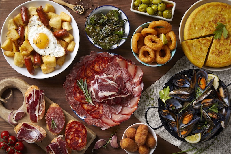 umami tapas flavor variety on table